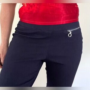 Rafaella‎ Woman’s Navy Chinos Stretch Pull On Pants Sz 10